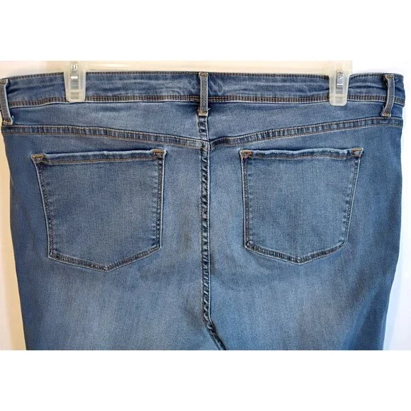 Time & Tru Core Jegging Womens Jeans High Rise Skinny SZ XXL (20) Blue Pull On - Picture 6 of 12